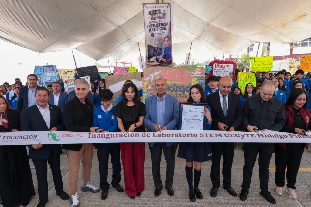 Hidalgo fortalece al CECYTEH con nuevas carreras y laboratorio STEM en Tizayuca