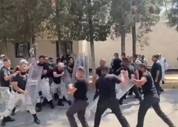 Entrenamiento de Guardia Nacional termina en enfrentamiento (VIDEO)