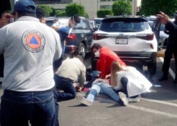 Se registra balacera en Centro Comercial Santa Fe; hay un lesionado