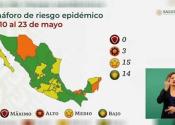 México se pinta verde y amarillo en semáforo epidemiológico