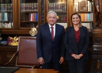López Obrador y Maru Campos acuerdan trabajar por Chihuahua