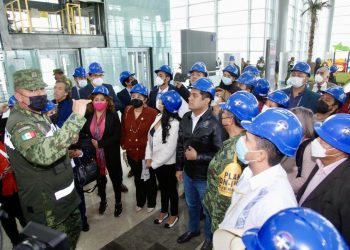 Diputados federales visitan la obra del Aeropuerto Felipe Ángeles de Santa Lucía