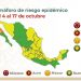 Semáforo de riesgo epidémico ubica a 9 entidades en verde y 22 en amarillo