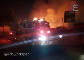 Se registra incendio en basurero en Ecatepec, Estado de México