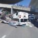 Combi se desploma en puente de Tlalnepantla, Edomex