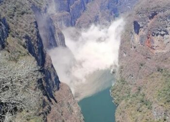 Se desprenden rocas del Cañón del Sumidero, Chiapas