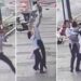 Hombre atrapa a niña que cayó desde un cuarto piso (VIDEO)