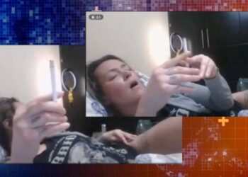 Jueza colombiana es captada semidesnuda durante audiencia virtual