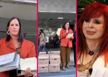 Lía Limón presenta ante la fiscalía capitalina 7 denuncias contra Layda Sansores