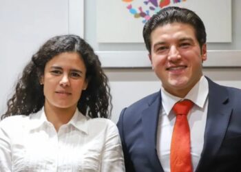 Luisa María Alcalde recibe a Samuel García en Segob
