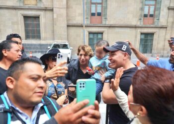 Delfina Gómez asiste por segunda vez, en esta semana, a Palacio Nacional