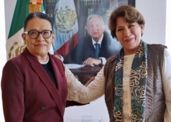 Delfina Gómez en reunión con Rosa Icela acuerdan fortalecer estrategia de seguridad