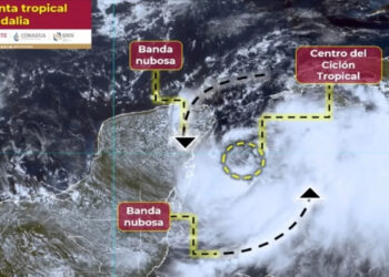 Tormenta Idalia provocará fuertes lluvias en la Península de Yucatán