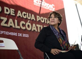 Delfina Gómez inaugura pozo para resolver el desabasto en Ecatepec