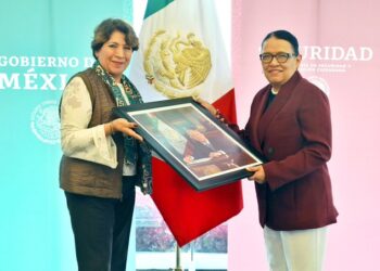 Delfina Gómez celebra reuniones con funcionarios federales de seguridad