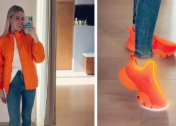 Mariana Rodríguez desempolva sus tenis "fosfo fosfo", para campaña de Samuel García