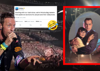 Infidelidad en concierto de Coldplay, desata el humor con memes.