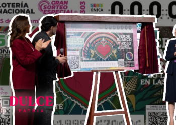 Sheinbaum devela Lotería Nacional del 15 de septiembre.