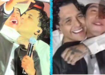 Christian Nodal se pasa de cariñoso con fan en concierto