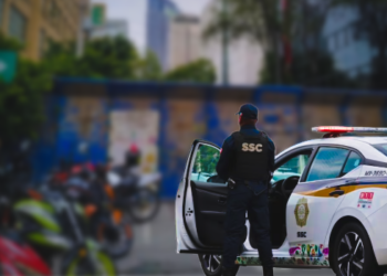 Previo a la toma de protesta del Poder Judicial, resguardan el Senado.