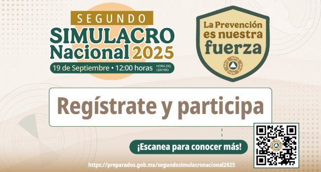 Participa en el Segundo Simulacro Nacional 2025