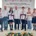 Natividad Castrejón entregó equipo educativo y techumbre en escuelas de San Felipe Orizatlán y Calnali