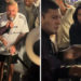 Justin Bieber se vuelve viral tras tocar con un grupo de banda.