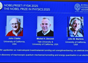 Premio Nobel de Física premia a científicos de mecánica cuántica.