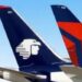 Aeroméxico y Delta interponen recurso, buscan mantener alianza aérea