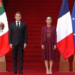 Claudia Sheinbaum recibe a Macron en Palacio Nacional