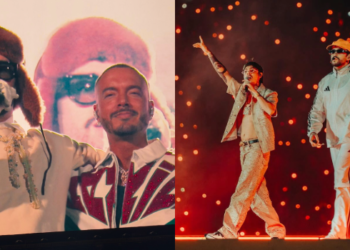Bad Bunny sorprende a fans al invitar a J Balvin y Natanael Cano al escenario.