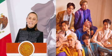 Sheinbaum manda carta a Corea para pedir más conciertos de BTS.