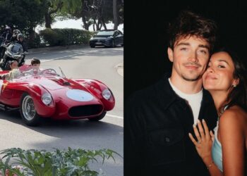Charles Leclerc y Alexandra Saint Mleux se casaron en secreto.