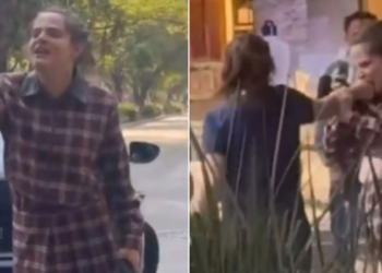 “Lady Naucalpan” muerde a ciclista en Polanco y es detenida (VIDEO)