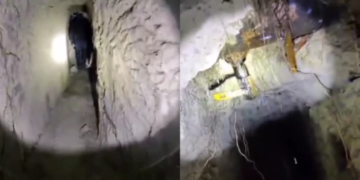 Aseguran túnel clandestino conectado a ducto de Pemex en Tepetitlán, Hidalgo.