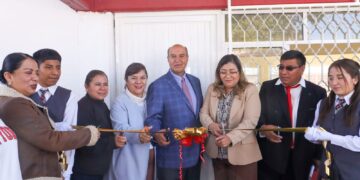Natividad Castrejón inaugura comedor escolar en Tlahuelilpan