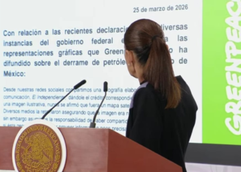 Sheinbaum acusa a Greenpeace de difundir información falsa.