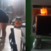 Pareja en Coahuila discute, la mujer incendia la casa (VIDEO)