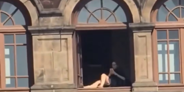 Infodemia admite que una mujer se bronceó en Palacio Nacional.
