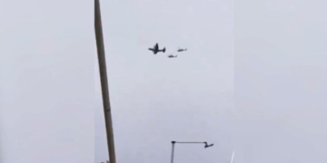 Irán derriba avión de combate de Estados Unidos.