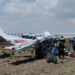 Caída de avioneta deja cuatro muertos en Huejotzingo, Puebla.