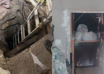 Autoridades inhabilitan túnel clandestino de 79 metros en Nogales.