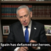 Netanyahu acusa a España de difamar a los soldados de Israel.