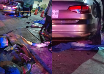 Borracho atropella a personas afuera del Hospital 200 de Tecámac.