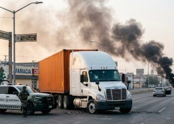 Bloqueos y quema de vehículos tras captura del líder criminal “M9” en Reynosa, Tamaulipas