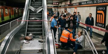 Caída masiva en escalera eléctrica en Miguel Ángel de Quevedo deja 11 lesionados