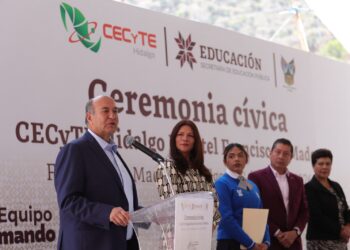 Natividad Castrejón entrega nuevas instalaciones del CECyTEH en Francisco I. Madero