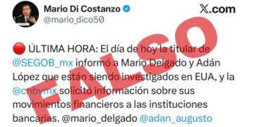 No hay investigación de Mario Delgado y Adán Augusto en EU.