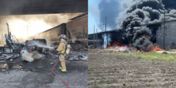 ¡Brutal! Tren embiste pipa con combustible en Querétaro.