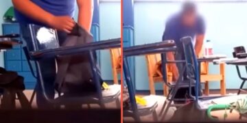 Alumnos colocan cámara escondida y descubren a maestro robando sus pertenencias y dinero